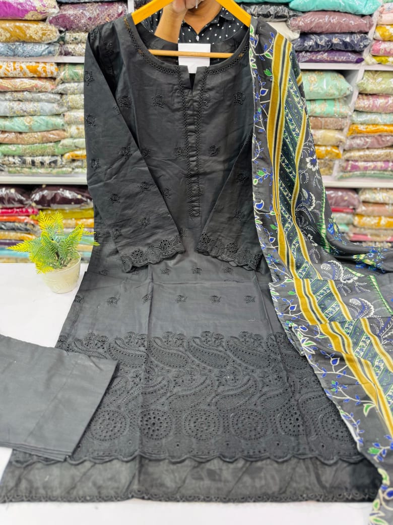 Cotton Chikan Kari Stitch 3pc