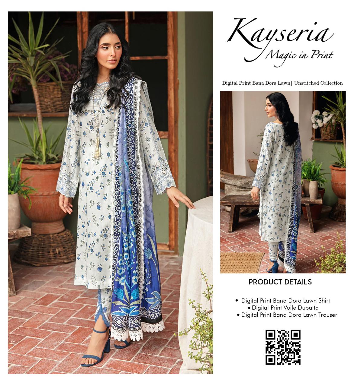 Kayseria Bana Dora Lawn 3pc