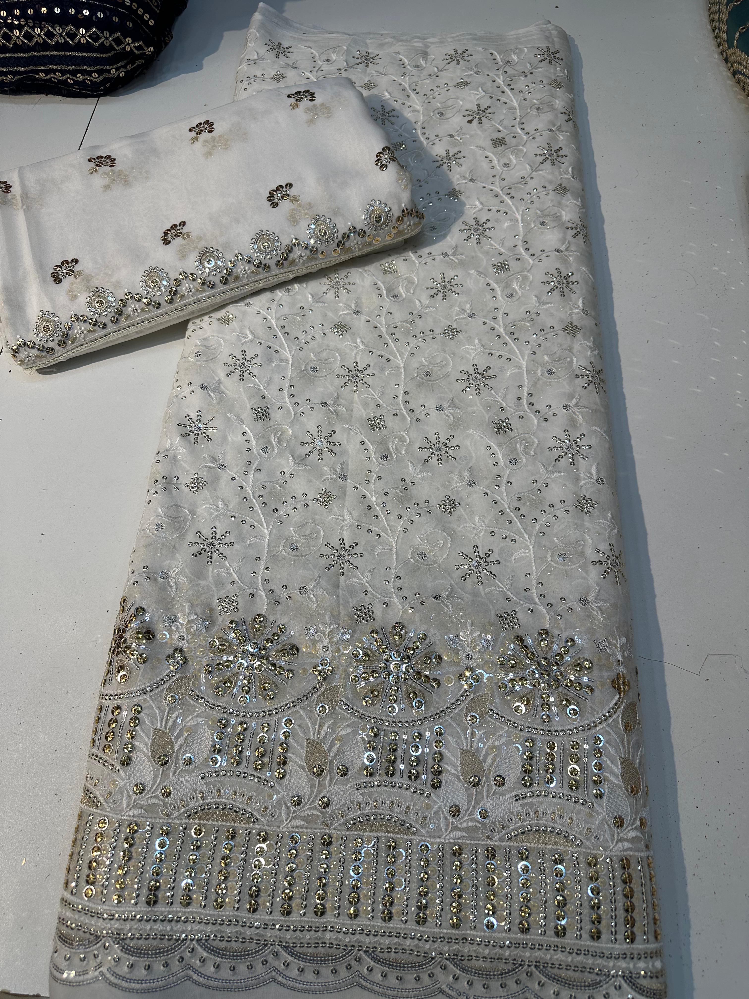Chiffon 2 Sequence Work Unstitch 💞