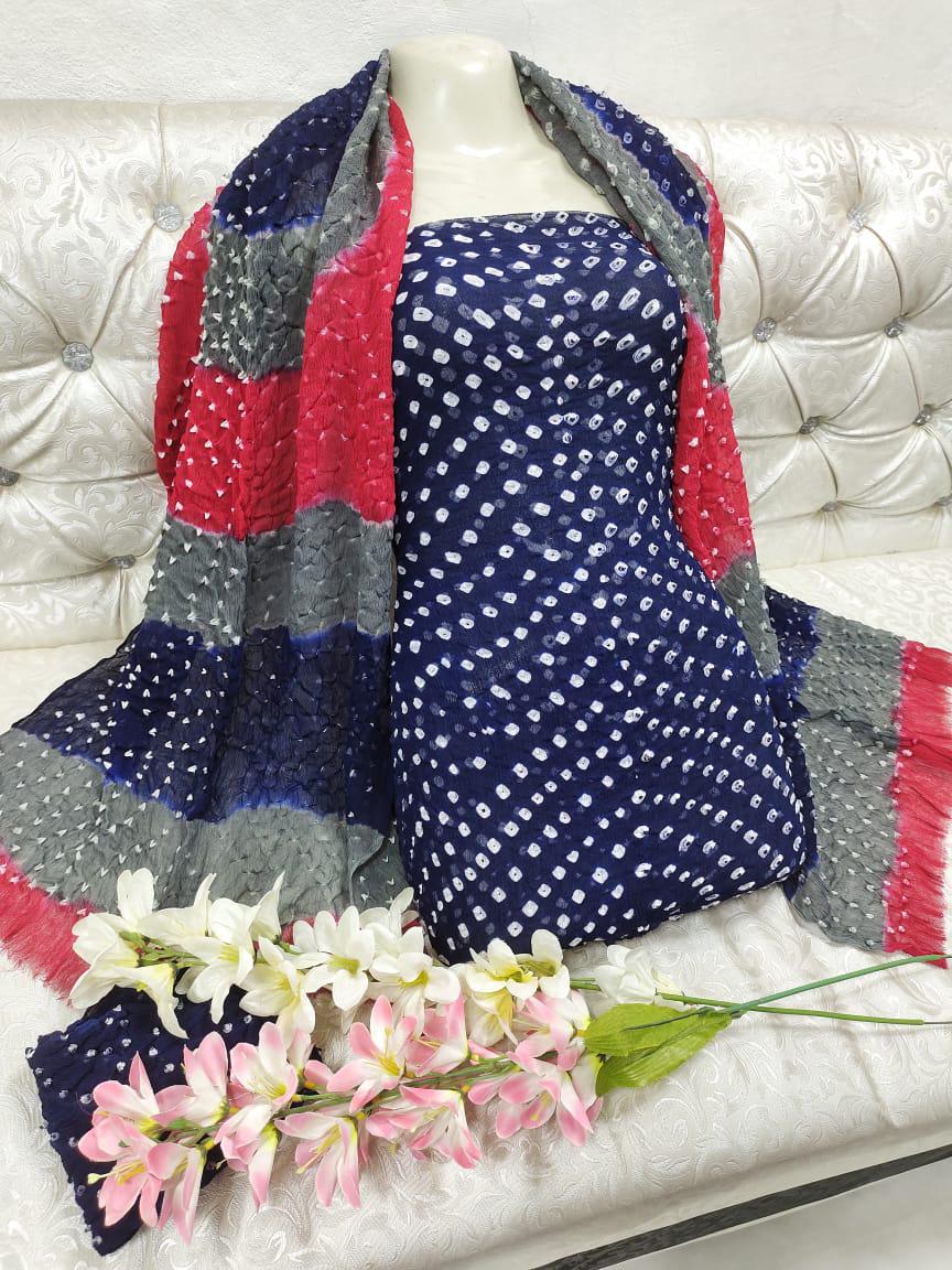 Crinkle Chiffon Chunri 2pc