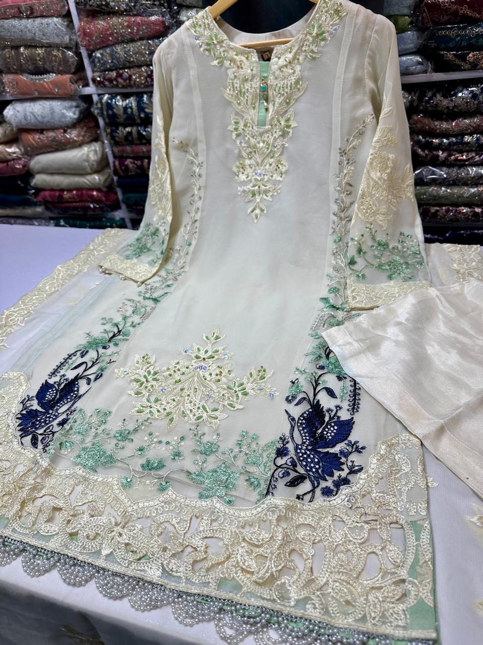 Chiffon 3pc With Long Shirt 👕