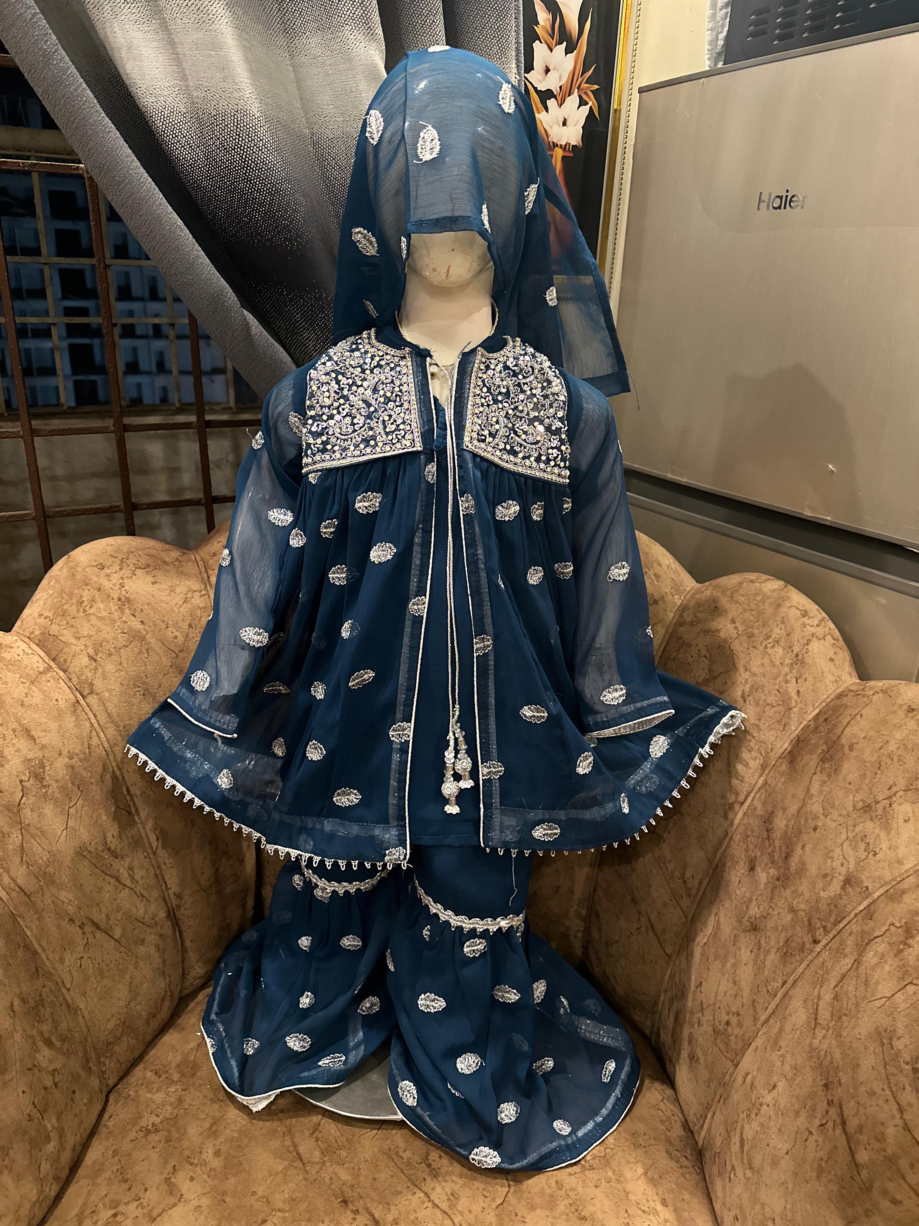 Kid's Chiffon Gharara
