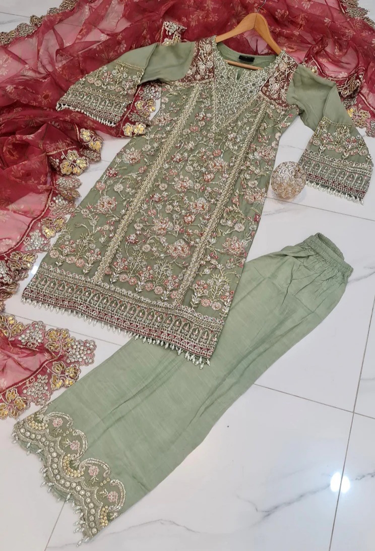 Luxury Organza Pret 3pc