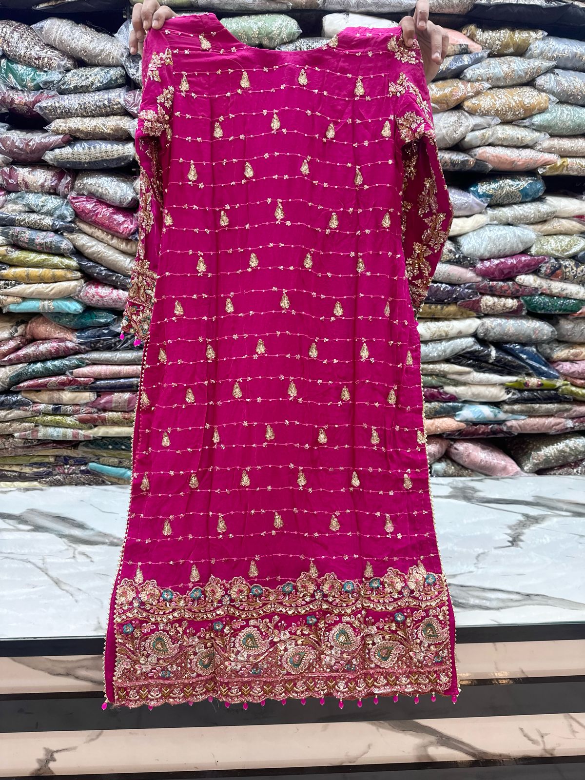 Wedding Luxury Chiffon Stitch 3pc