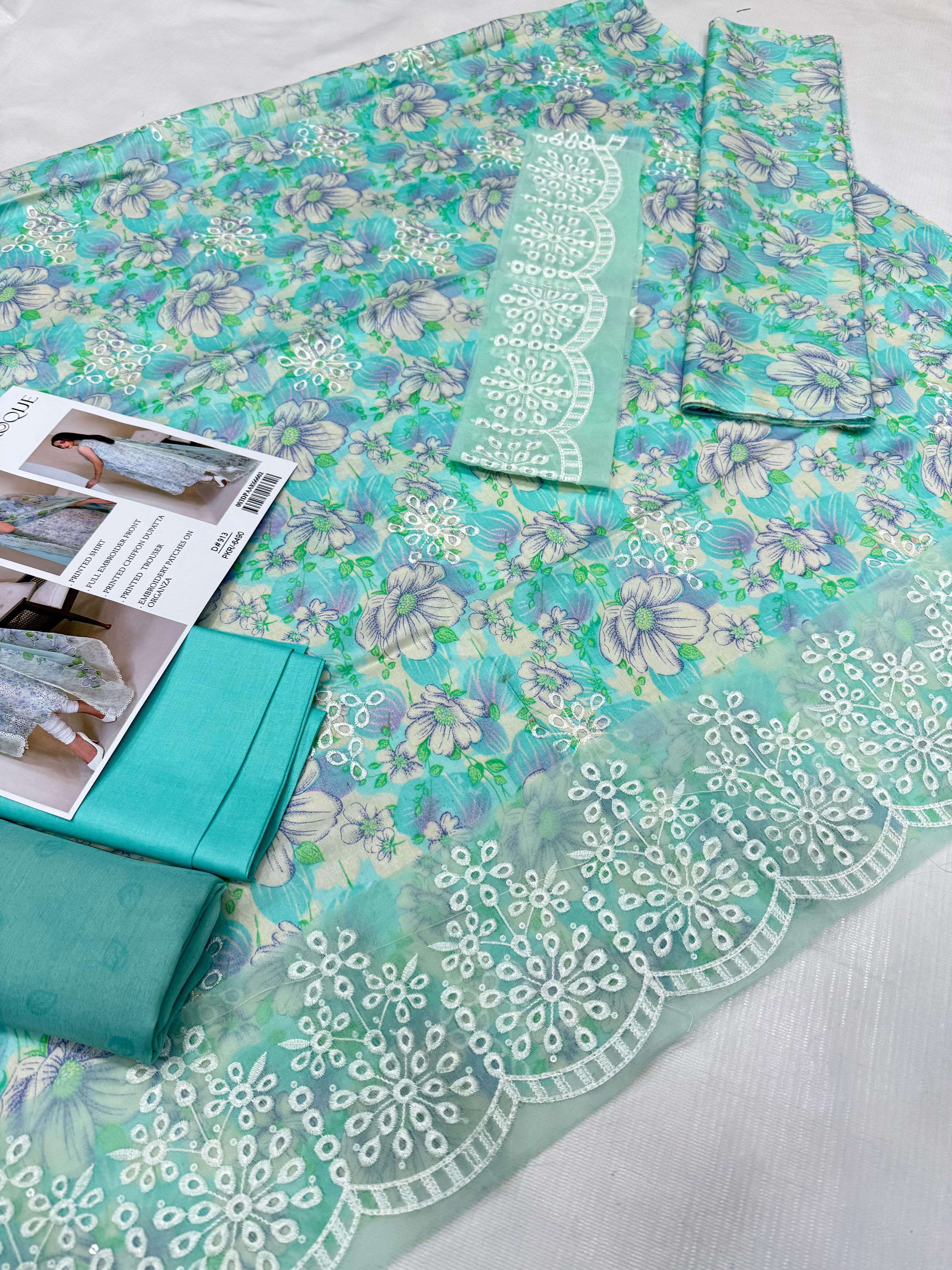 Baroque Lawn 3pc Replica 8