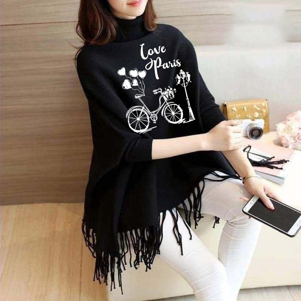 Poncho for women Fashion* Fabric fleece