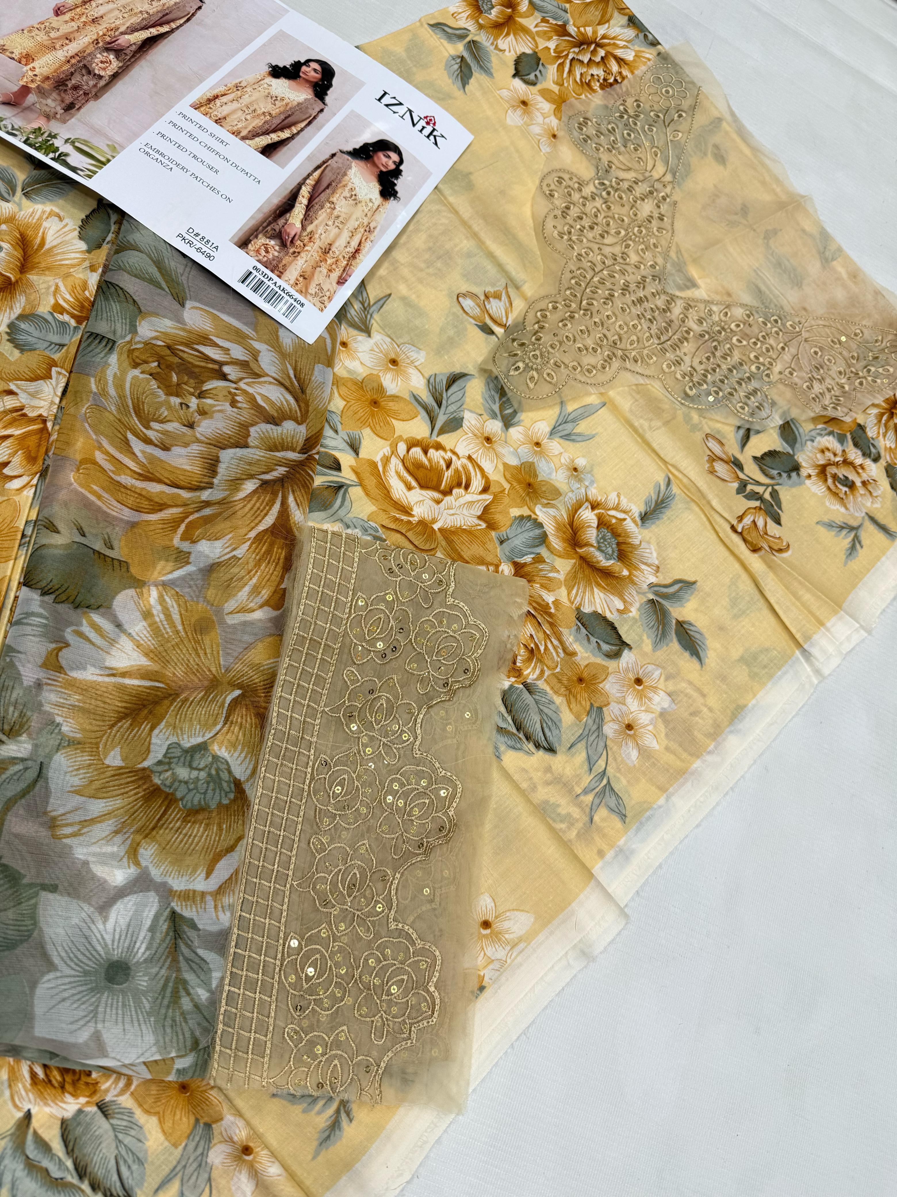 Baroque Lawn 3pc Replica 6