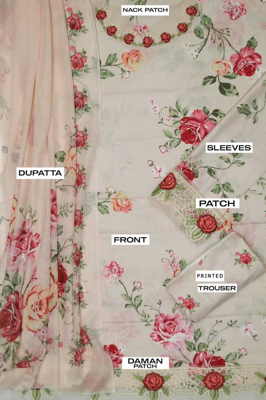 Lawn Printed 3pc Replica 22