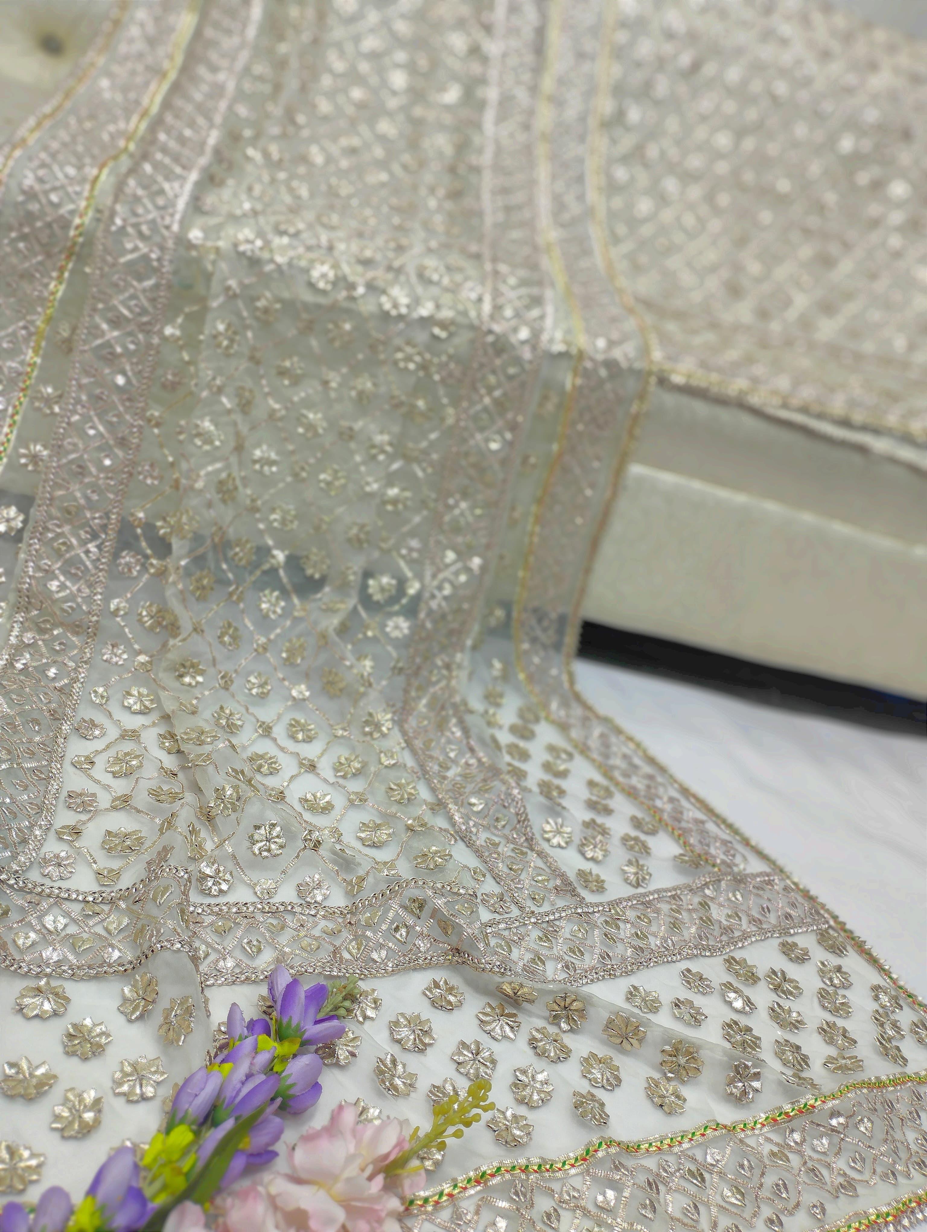 Wedding Gotta Rose Gold Organza 2pc 1