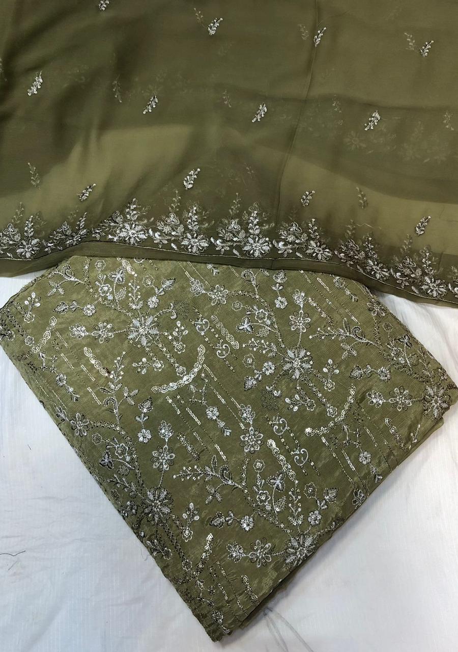Cotton Raw Silk 3pc 1