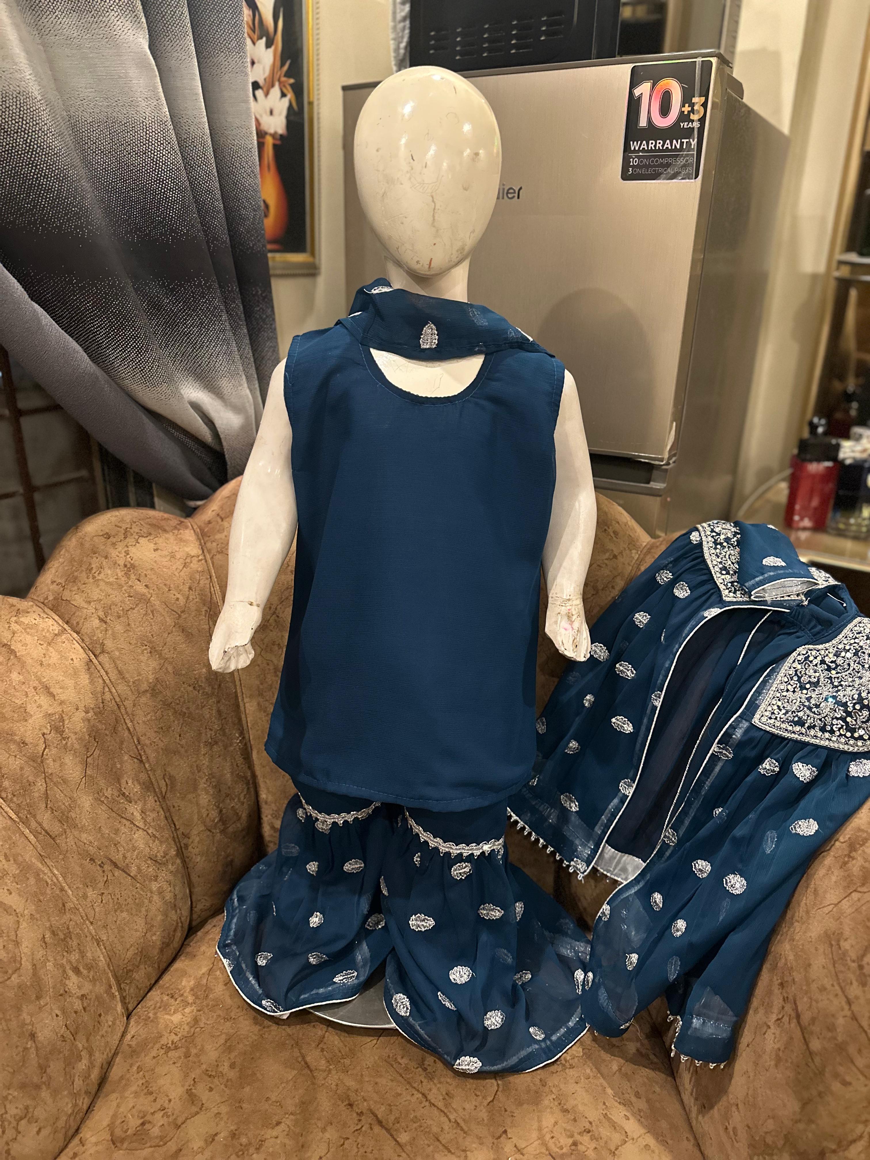 Kid's Chiffon Gharara