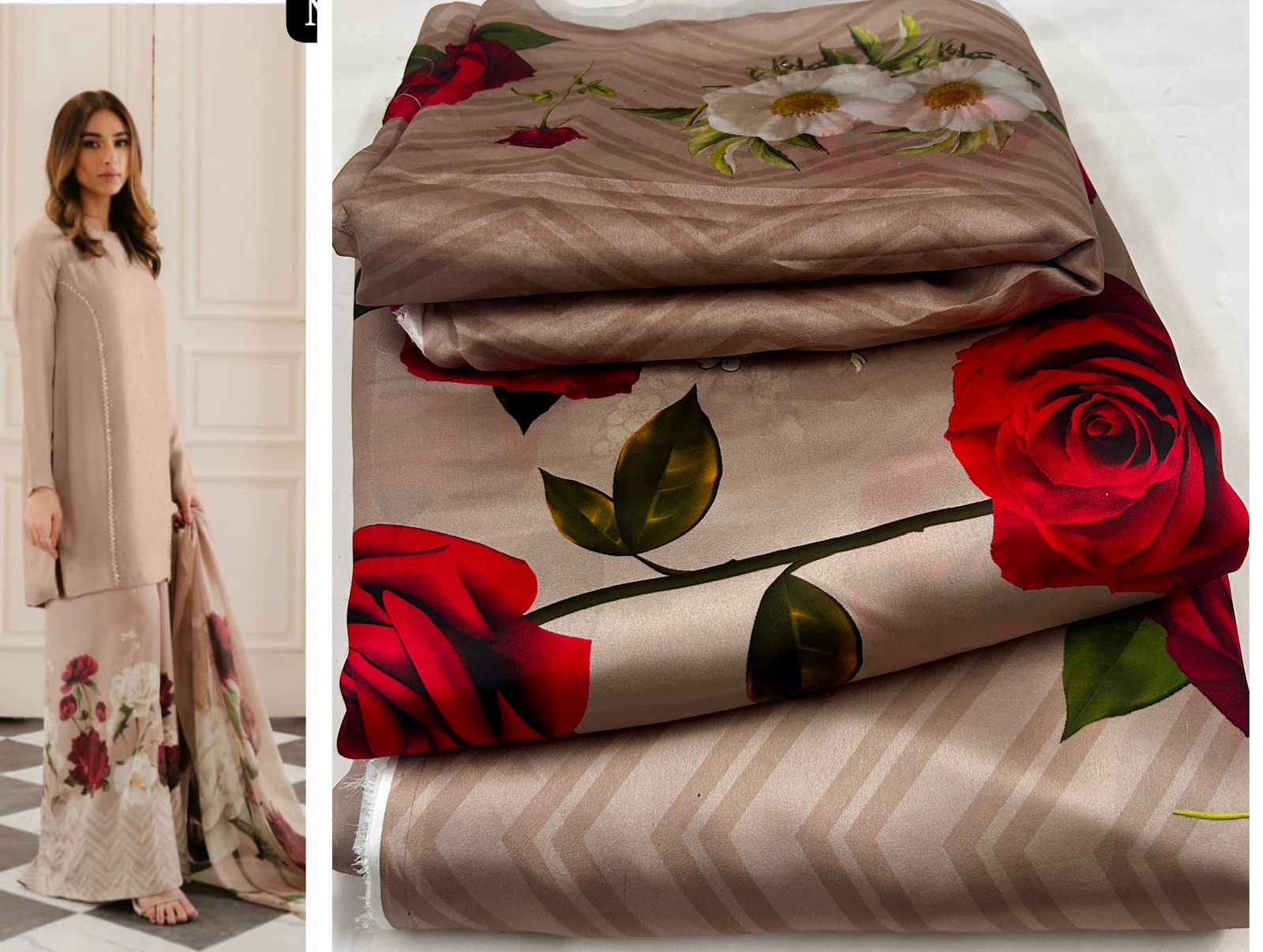 Shamoze Silk Printed 3pc