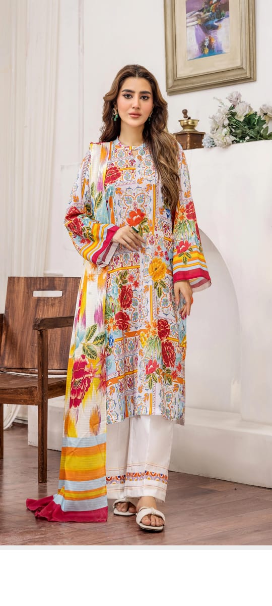 💯 Original Brand Gull Jee Lawn 3pc