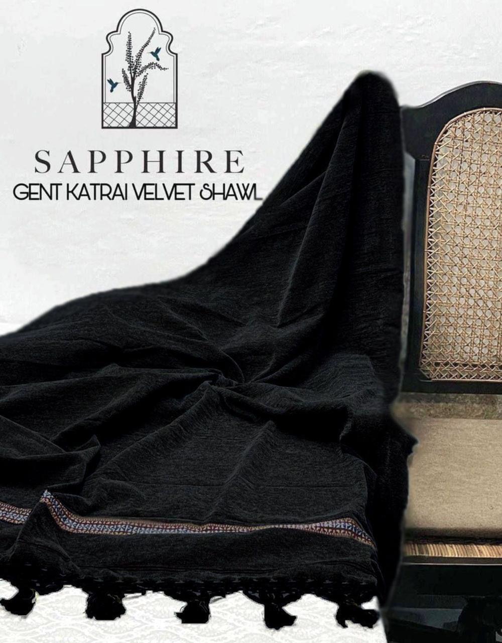 Gents katri velvet shawl