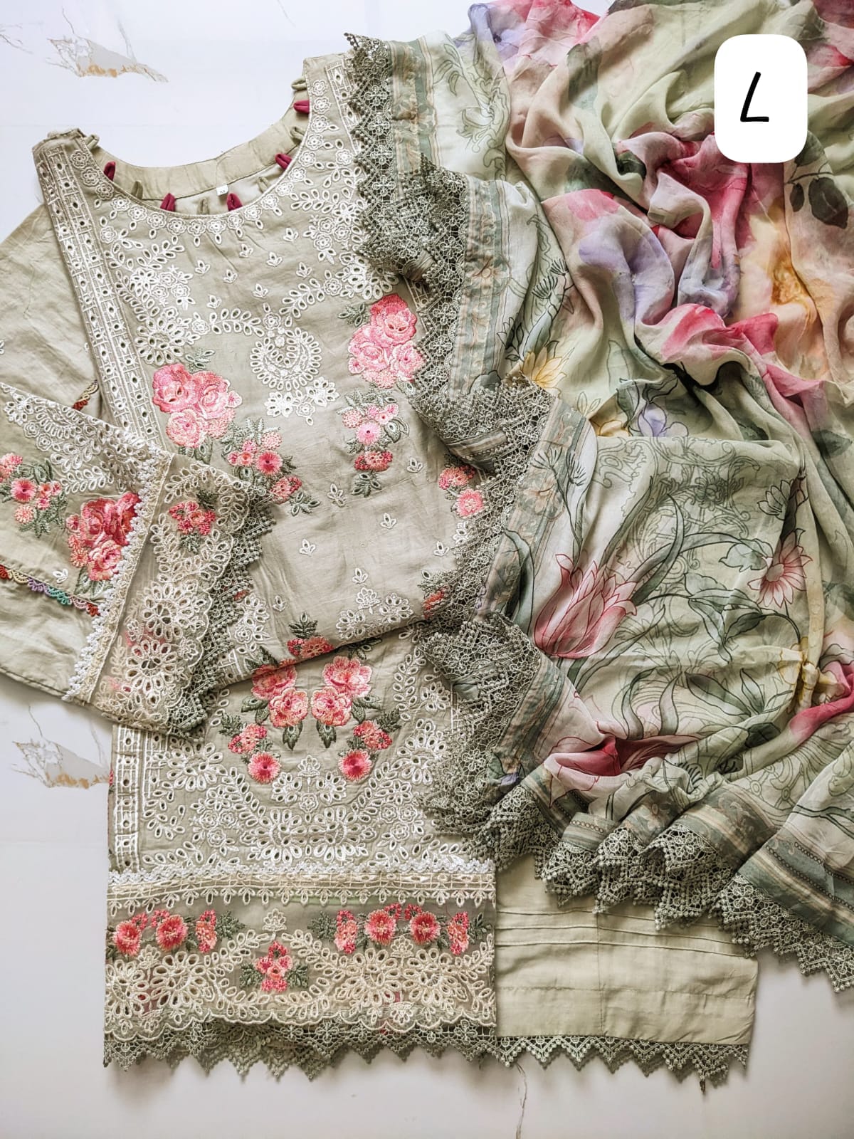 💯 Original Gardenia by Adan Libas Stitch 3pc