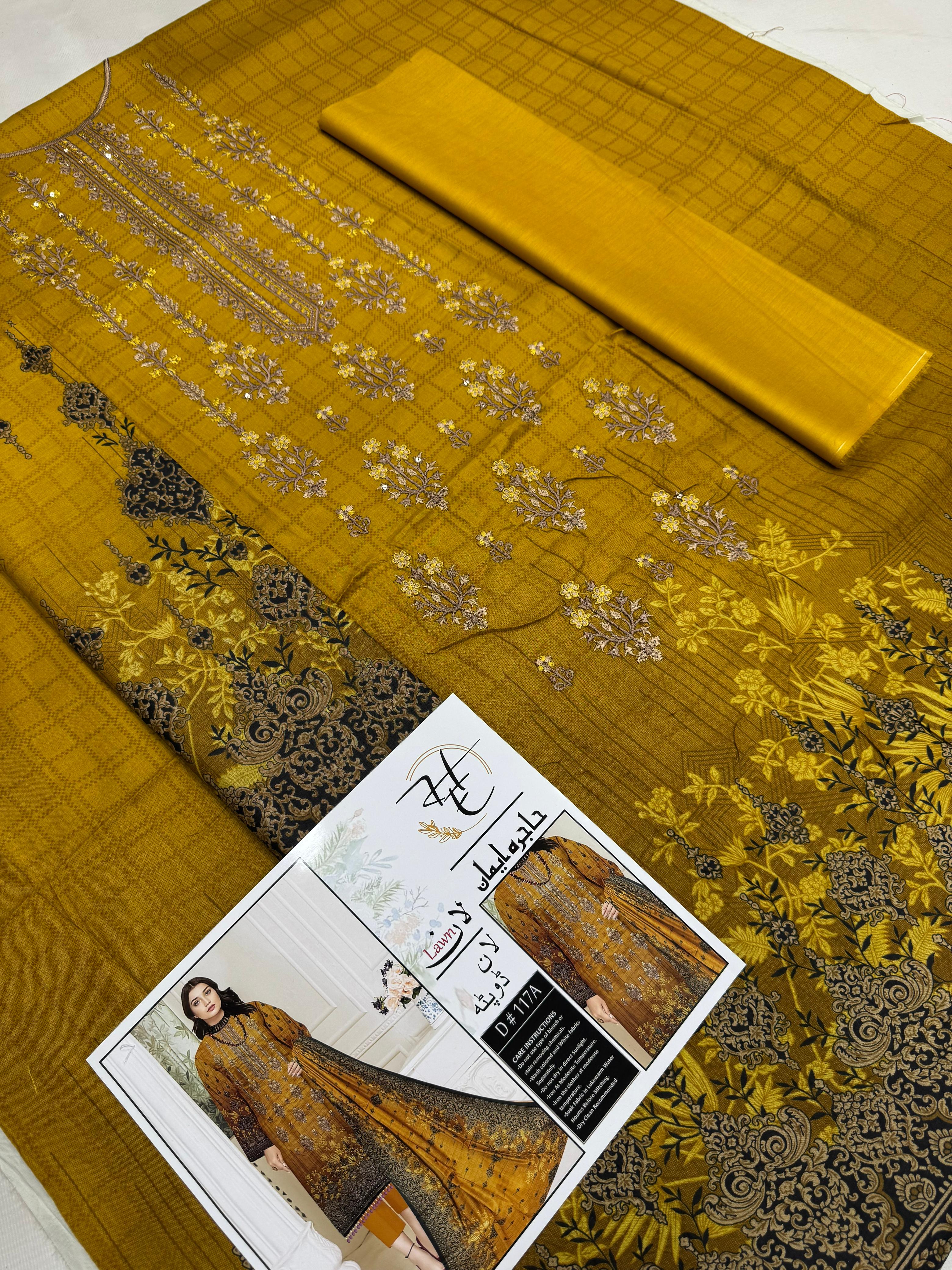 Lawn 3pc With Lawn Dupatta 1