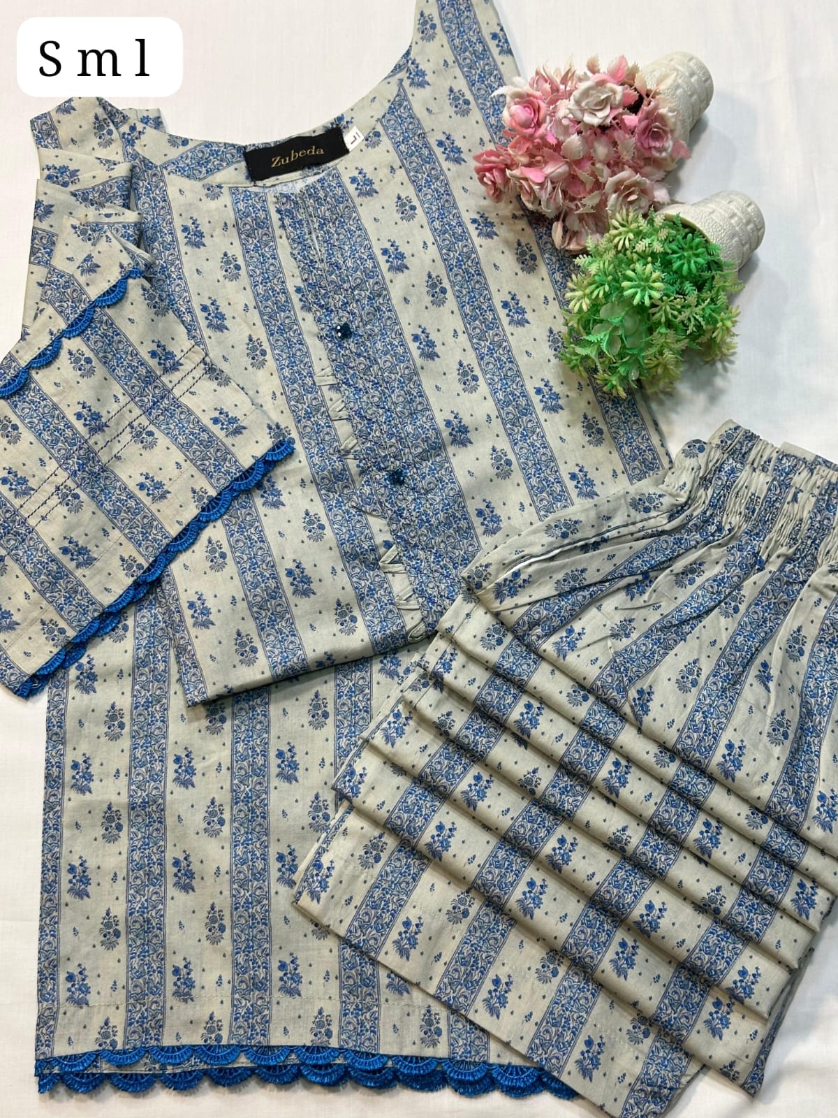 M Prints by Zubeda 2pc Stitch Lawn