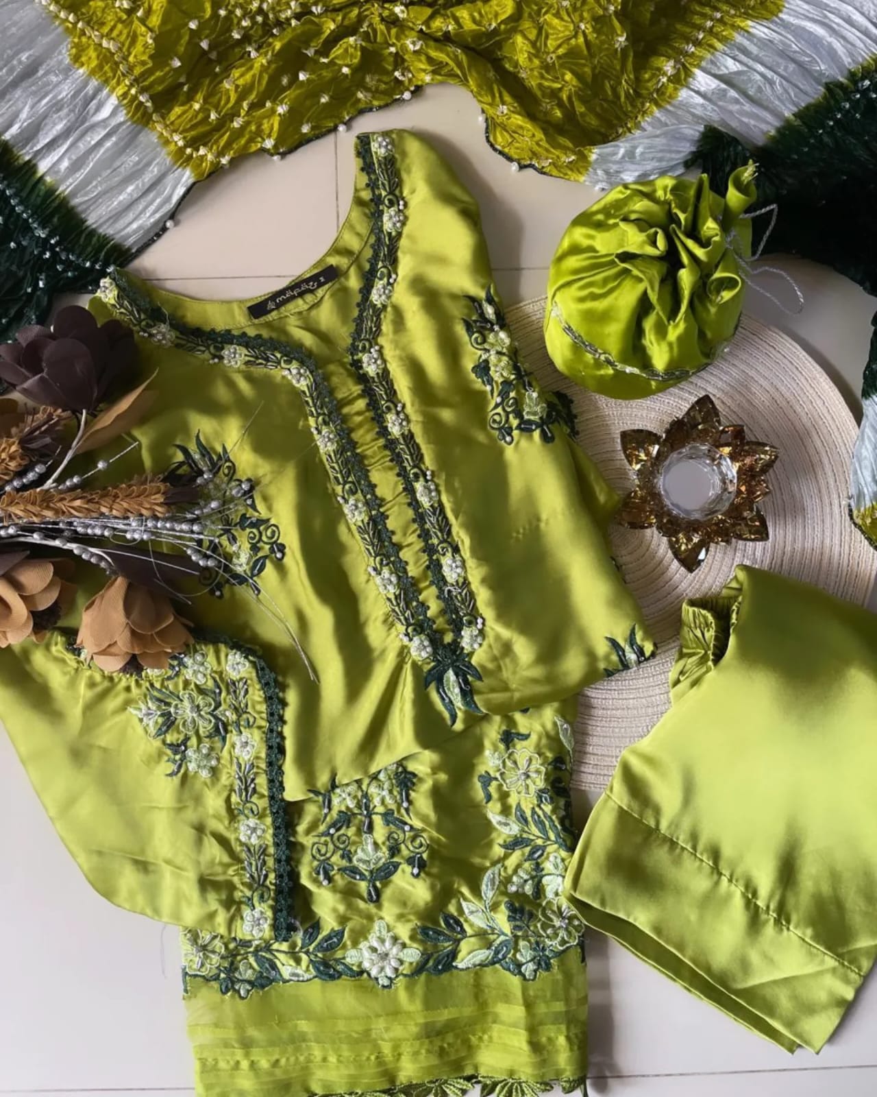 Anmol Silk Stitch 3pc by Mafaz