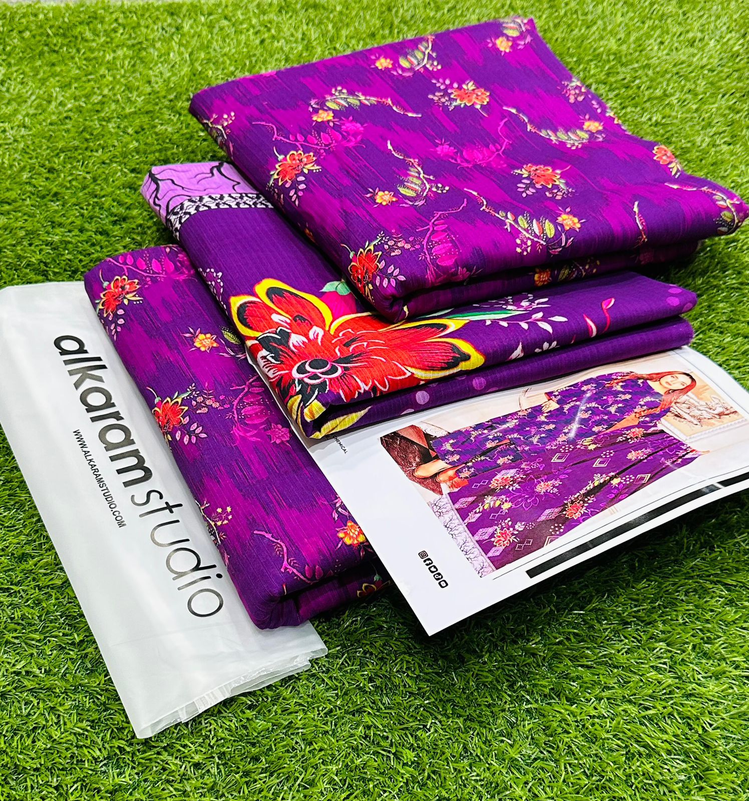 Al-Karam Bana Dora Lawn 3pc